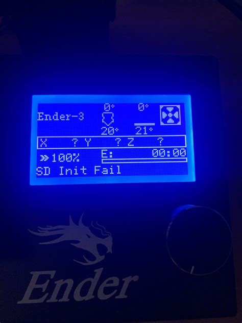 ender 3 pro sd init fail.